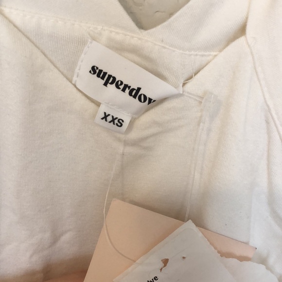 Superdown Gene Cross Front Bodysuit in White - Picture 9 of 13